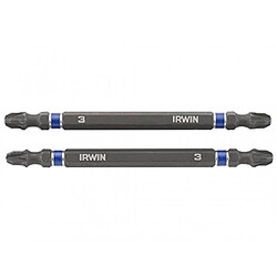 IRWIN 1923227 100 MM X PZ3 IMPACT EMBOUTS DE TOURNEVIS À DOUBLE EXTRÉM