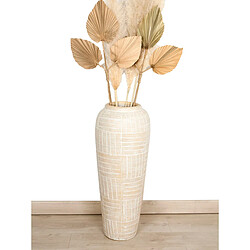 Vase de sol Alexandra House Living Terre cuite 30 x 80 x 30 cm