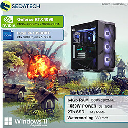 Sedatech PC Gamer Pro • Intel i9-13900KF • RTX4090 • 64 Go DDR5 • 2To SSD M.2 • Windows 11