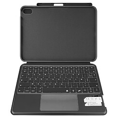 MW Étui Clavier pour iPad 10 2022 Bluetooth Fonction Support intégré Noir