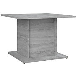 vidaXL Table basse sonoma gris 55,5x55,5x40 cm bois d'ingénierie