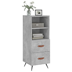 Avis Maison Chic Buffet,Meuble de Rangement,commode pour salon,Cuisine Gris béton 34,5x34x90 cm Bois d'ingénierie -MN24663