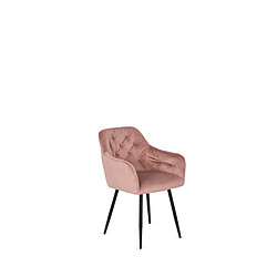 Vivaldi Chaise VIKI Rose Velours