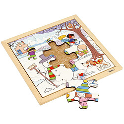 Educo Puzzle en Bois - Seasons Puzzles - Hiver - jeu Montessori 