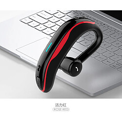 Shot Oreillette Intra-auriculaire Bluetooth pour "IPHONE 14 Plus" Sans Fil Son Main Libre Business (ROUGE)