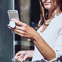 PopSockets - Support et Grip Interchangeable pour Smartphone et Tablette - Dove White Marble pas cher