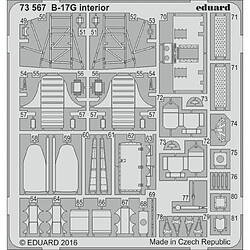 B-17G cockpit interior for Airfix - 1:72e - Eduard Accessories 