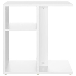 Maison Chic Table d'appoint | Table Basse Blanc 50x30x50 cm Aggloméré -GKD16670 pas cher