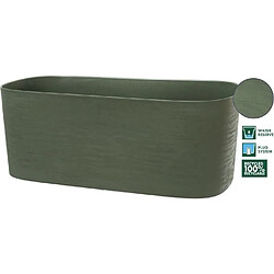 No Name Jardiniere + réserve eau - GARDEN ID Respect - Vert de gris 50 x 17 cm - 100% déchets ménagers - 100% recyclable