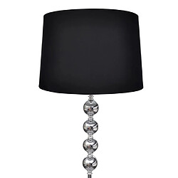 vidaXL Lampadaire avec support haut Décoration à 4 boules Noir