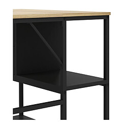 Acheter But Bureau d'angle MILLENIUM imitation chêne et métal noir