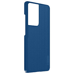 Coque Samsung S21 Ultra Support Vidéo Super Frosted Shield Nillkin Bleu