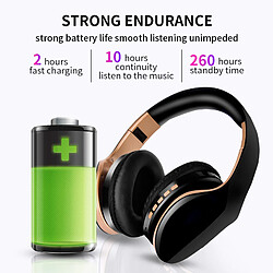 Avis Yonis Casque Bluetooth Pliable 4.0 Sans Fil Avec Micro, Autonomie 10H, Confortable + SD 8Go