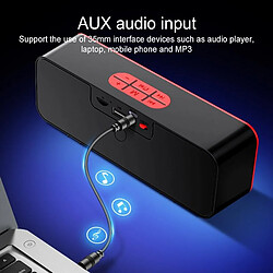 Acheter Yonis Enceinte Bluetooth Multifonction: Musique Appels Mains-Libres FM USB AUX