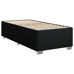 Acheter Vidaxl Sommier à lattes de lit avec matelas Noir 100x200 cm Tissu