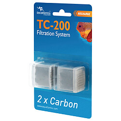 Lot de 2 Recharges Charbon pour filtre TC 200 - Aquatlantis