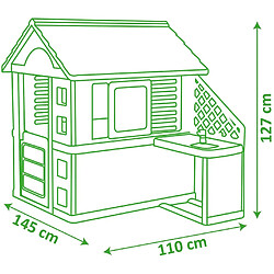Acheter SMOBY - MAISON NATURE AVEC CUISINE / Référence 810713