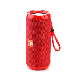 Yonis Enceinte Waterproof 3D Portable Avec Basses Puissantes et FM Radio Enceinte Waterproof Bluetooth 5.0 Portable Son 3D FM Radio Carte TF Rouge YONIS