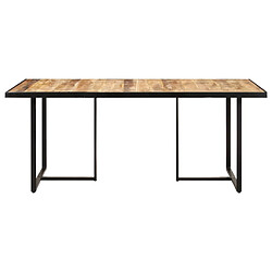 vidaXL Table de salle à manger 160 cm Bois de manguier brut