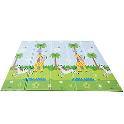 Teamson Kids Tapis de jeu d’éveil pliable pour enfant bébé double face 2 en 1 Sunny Safari Magic Garden Fantasy Fields PS-PM001 