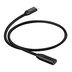 Câble d'extension USB-C Mâle vers USB-C Femelle 50cm Multifonctions Ugreen Noir Câble d'extension USB-C Mâle vers USB-C Femelle 50cm Multifonctions Ugreen - Noir