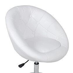 Acheter vidaXL Tabouret de bar Blanc Similicuir