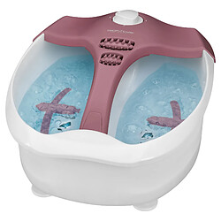 Bain de Pieds Relaxant Balnéothérapie avec Accessoires de Pédicure Massage, 80 , Blanc/Rose, Proficare, FM 3027