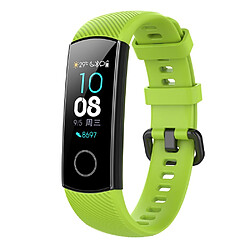 Bracelet en silicone remplacement, longueur : 95.6+124.8mm vert pour votre Huawei Honor Band 4