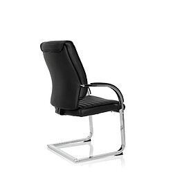 Hjh Office Chaise de conférénce / Chaise à piétement luge / Chaise VISITER CL120 simili cuir noir pas cher