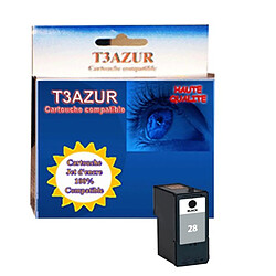 Cartouche compatible Lexmark N°28 - Noir - T3AZUR