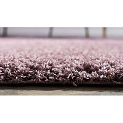 Hadorn Tapis shaggy 120x62 Violet Luzern pas cher