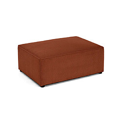 Bestmobilier Topaze - pouf - en velours texturé