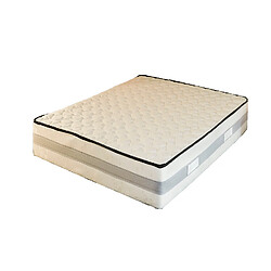 Provence Literie Lot de 2 Matelas 80x200 cm Memoire de Forme 70 Kg/m3 - Hauteur 25,5 cm Ferme + 2 Oreillers Visco