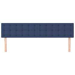 Avis Maison Chic Lot de 2 Têtes de lit design Bleu pour chambre - Décoration de lit 100x5x78/88 cm Tissu -MN15340