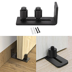 Avis Coulissante Grange Porte Guide Noir En Acier Au Carbone Porte Coulissante Rouleau Guide Sit Fit Tous Les Grange Portes dans 50mm Épaisseur