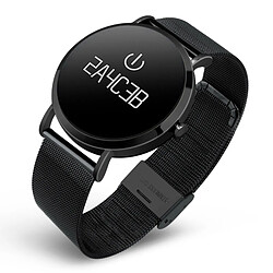 Acheter Wewoo Bracelet connecté noir 0.95 pouces écran OLED en acier Bluetooth Smart Bracelet, IP67 imperméable à l'eau, podomètre de / Moniteur de pression artérielle / de fréquence cardiaque / Rappel sédentaire, Compatible avec Android et iOS Téléphones