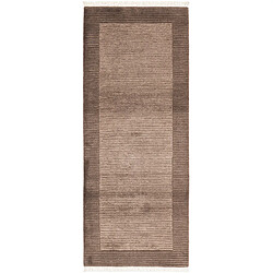 Vidal Tapis de couloir en laine 201x79 brun Darya