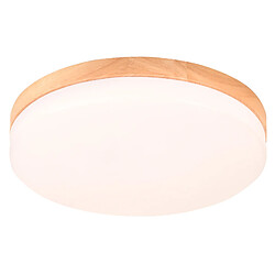 Stoex 26CM Plafond Moderne À Led Plafonnier en Bois Pour Lafonniers Intérieurs Couloir Chambre Cuisine Salon 3000K