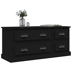 Acheter Maison Chic Meuble TV scandinave - Banc TV pour salon noir 100x35,5x45 cm bois d'ingénierie -MN56596