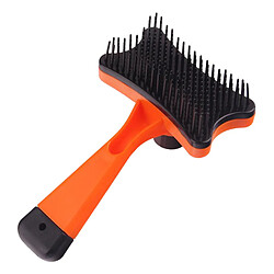 Pet Cat Dog Massage Peigne Toilettage Épilation Perte Brosse Autonettoyante Jaune