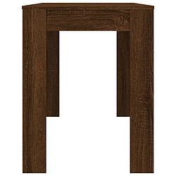 Acheter vidaXL Table à dîner Chêne marron 120x60x76 cm bois d'ingénierie