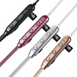 Acheter Wewoo Écouteur Bluetooth F106 Oreillette à conception suspendue 4.2prise en charge de la lecturede la musiquedu contrôle du volume et de la réponse or rose