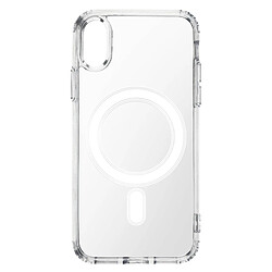 Coque Magsafe iPhone X et XS Bi-matière Coins renforcés Swissten Transparent