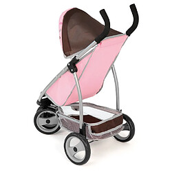 Bayer Poussette pour poupée Jogger Sport Marron et Rose 39920AA