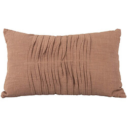 Pt' Coussin rectangulaire en coton 50 x 30 cm Wave chocolat.