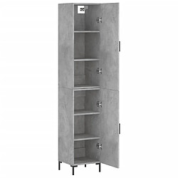 Acheter Maison Chic Buffet,Meuble de Rangement,commode pour salon,Cuisine Gris béton 34,5x34x180 cm Bois d'ingénierie -MN81822