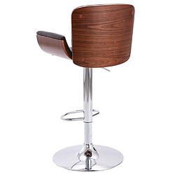 Avis vidaXL Tabouret de bar Gris Tissu