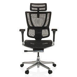 Chaise de bureau / Fauteuil de direction ERGOHUMAN SLIM GEN2 Tissu maille noir hjh OFFICE