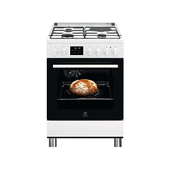 Cuisinière mixte a 54l 4 feux blanc - LKM648988W - ELECTROLUX