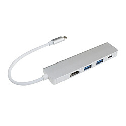 Wewoo HUB 4 en 1 concentrateur de type C avec HDMI Adaptateur USB 3.0 pour de MacBook Périphériques d'ordinateur USB HDMI de C MacBook Pro Air 